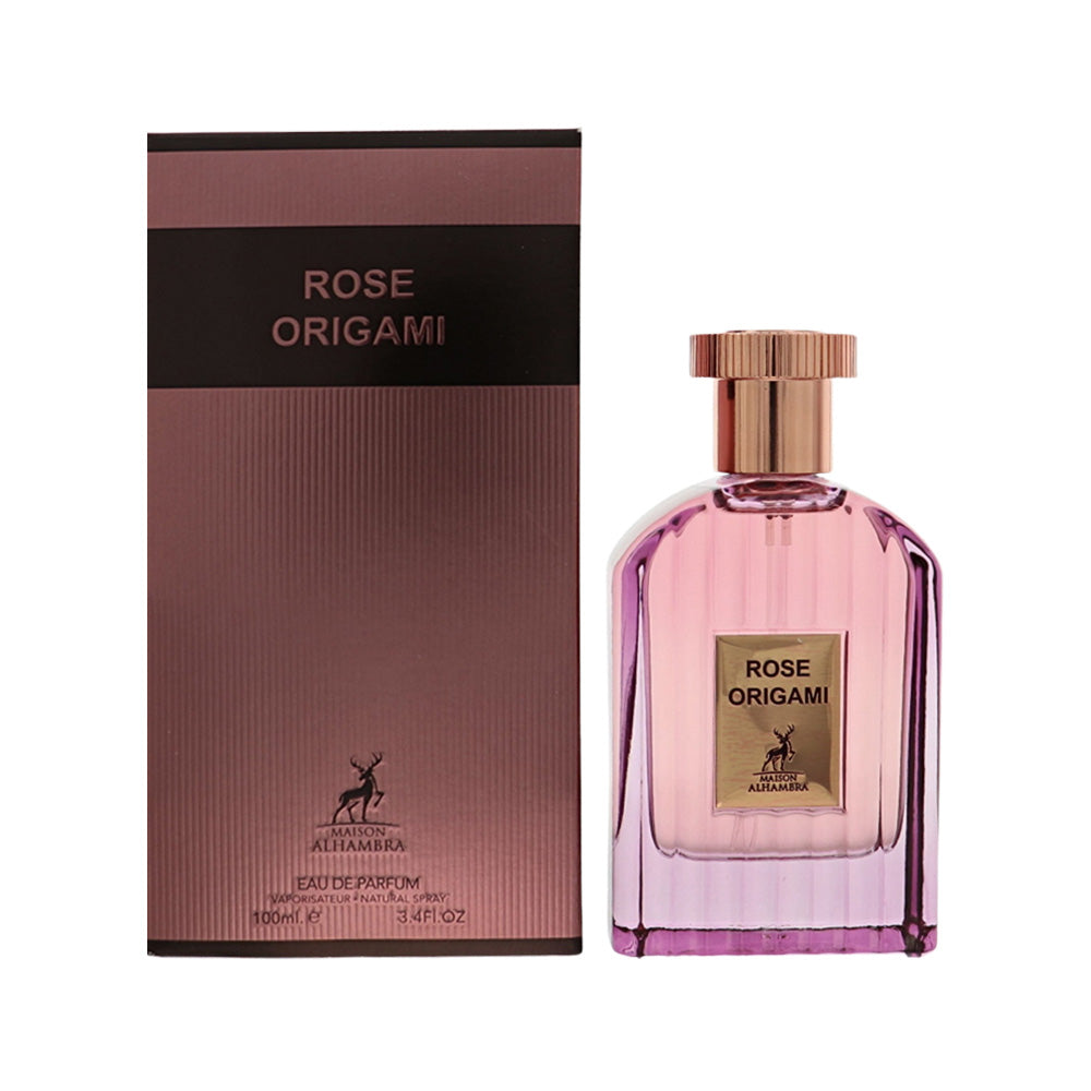 Lattafa Rose Origami by Lattafa 3.4 Oz Eau De Parfum for Women