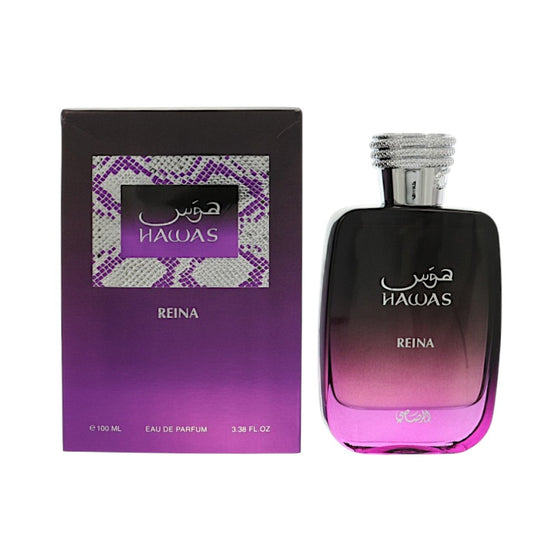 Hawas Reina by Rasasi 3.38 Oz Eau De Parfum Spray In Box for Women